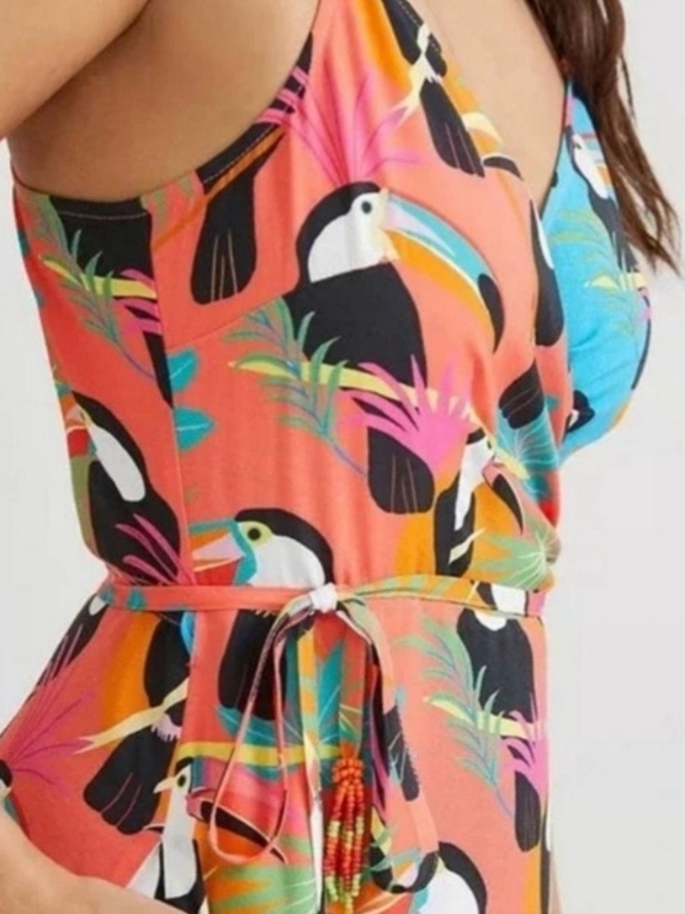 Farm Rio Toucans Wrap Maxi Dress x Anthropologie – Size M - Picture 3 of 13